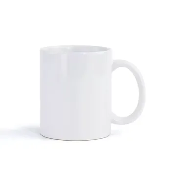 Taza Blanca de 11 oz para Sublimación – Cerámica con Recubrimiento Premium - Sin Caja Individual