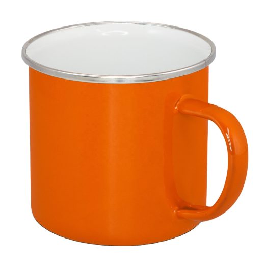 Taza Enamel Negra 12oz para Sublimación – Colores Rojo, Verde, Amarillo, Naranja y Azul