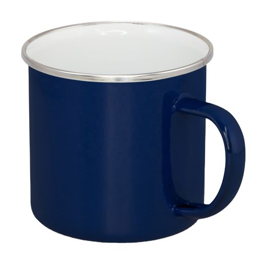 Taza Enamel Azul 12oz para Sublimación – Colores Rojo, Verde, Amarillo, Naranja y Azul