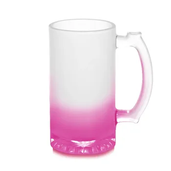 Chopp de Vidrio Pavonado 16 oz – Interior Rojo