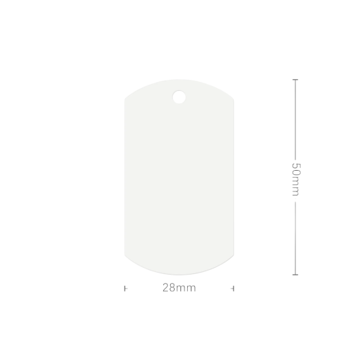 Llavero Acrilico Sublimable - Forma Rectangular