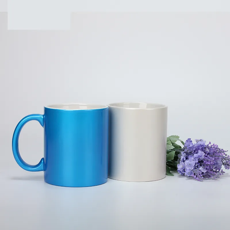 Doceperu Taza dorada y plateada con caja individual · 11oz