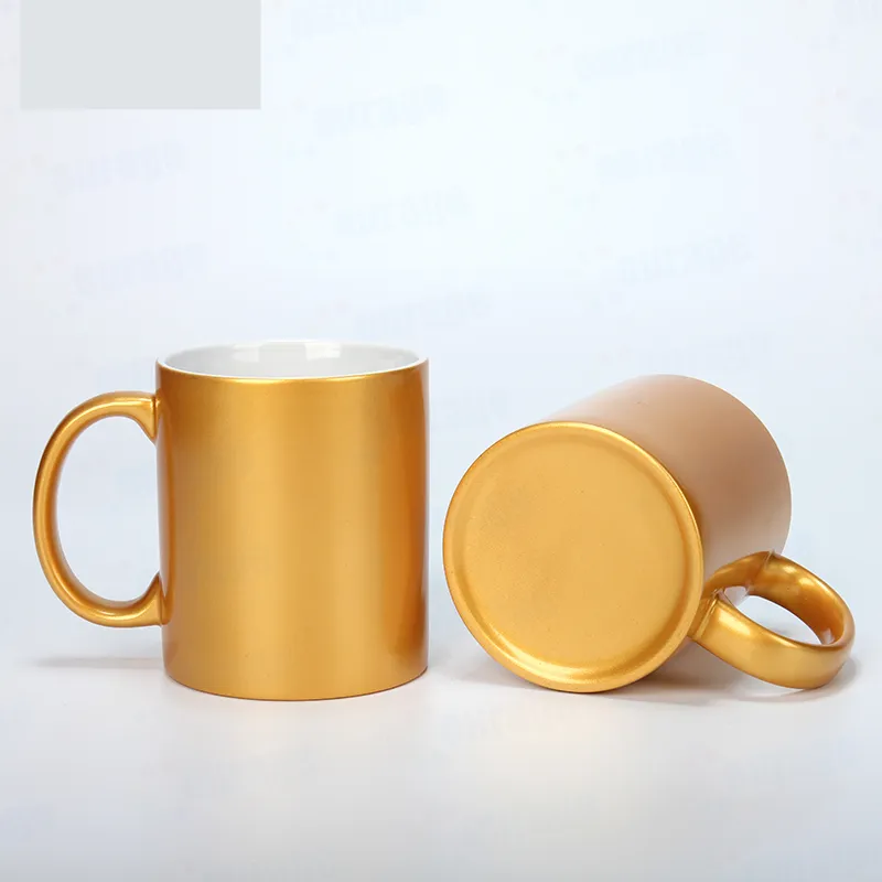 Doceperu Taza dorada y plateada con caja individual · 11oz