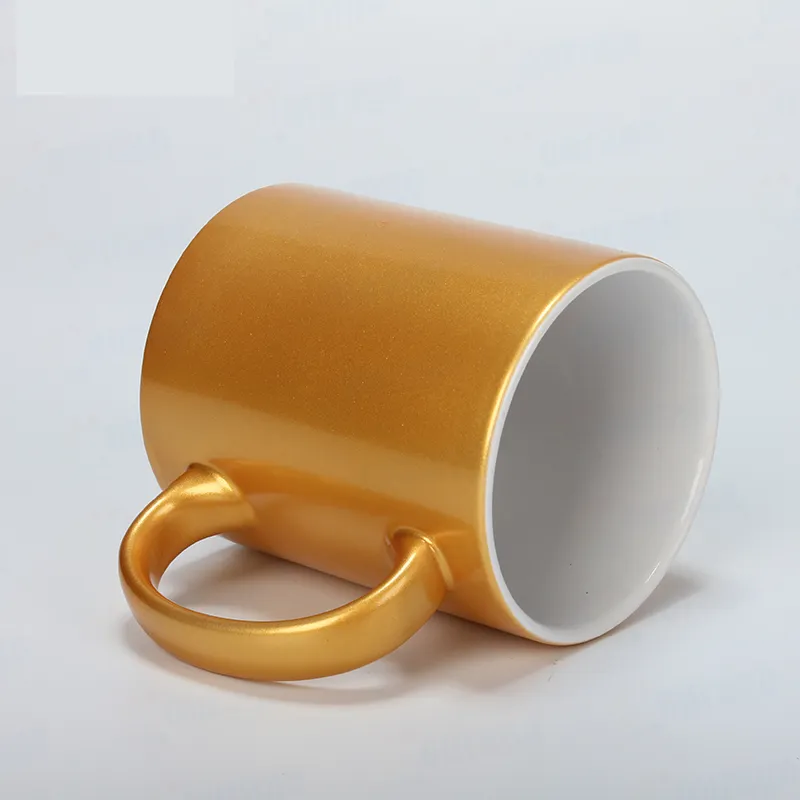 Doceperu Taza dorada y plateada con caja individual · 11oz