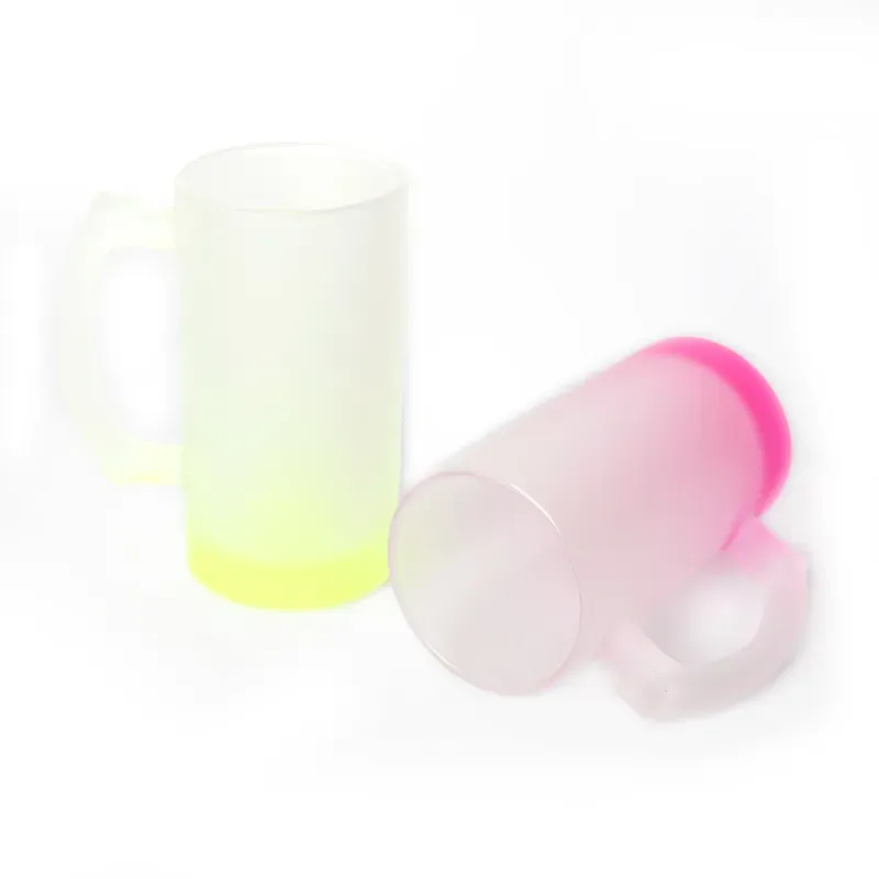 Chopp de Vidrio Pavonado 16 oz – Interior Azul