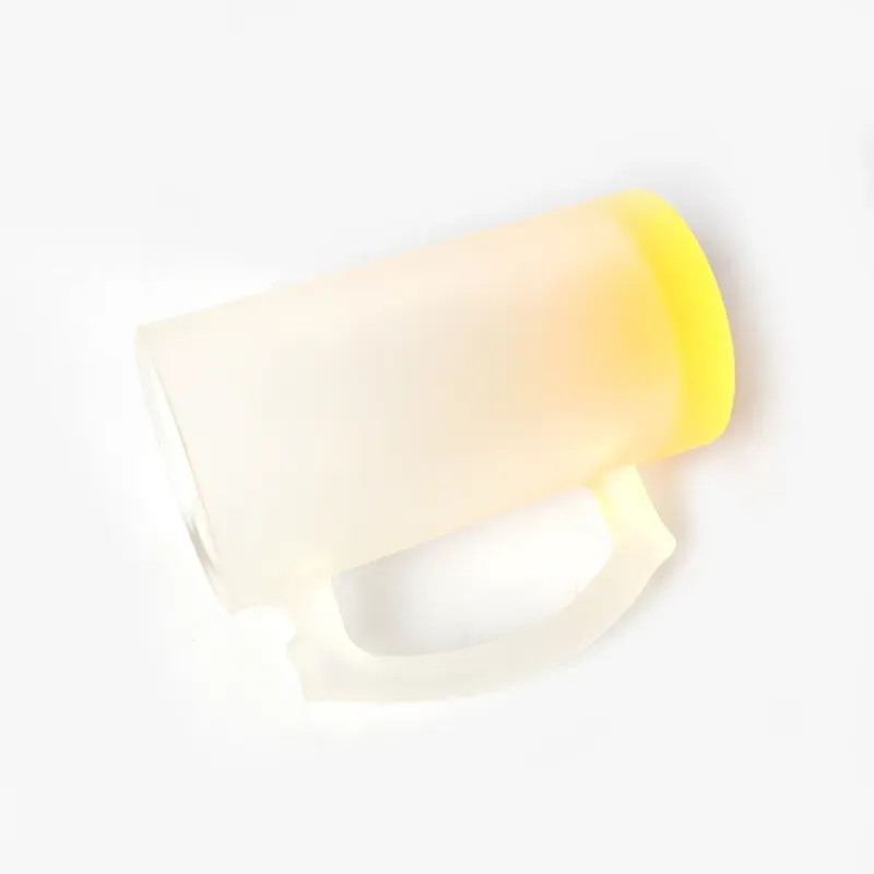 Chopp de Vidrio Pavonado 16 oz – Interior Azul