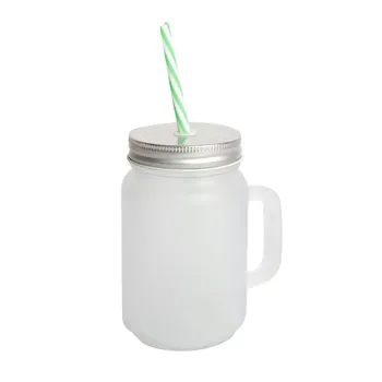 Doceperu Jarra de vidrio pavonado con tapa · 12oz