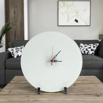Doceperu Reloj de vidrio para sublimar · 30×30cm