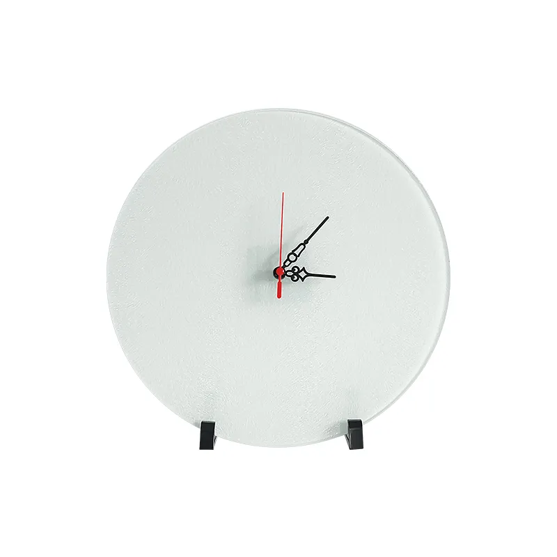 Doceperu Reloj de vidrio para sublimar · 30×30cm
