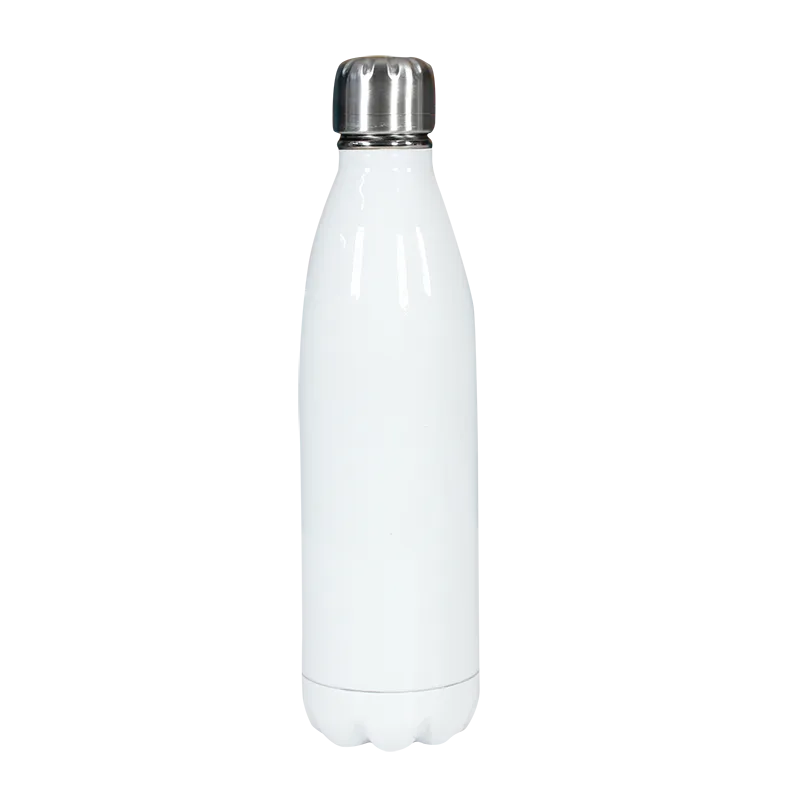 Botella Lechera Doble Pared Blanca · 500 ml – Acero Inoxidable para Sublimación Profesional