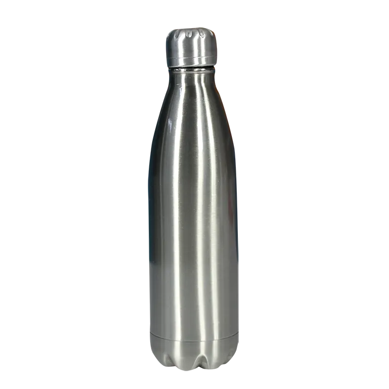 Botella Lechera Doble Pared Plateada · 500 ml – Acero Inoxidable para Sublimación Profesional