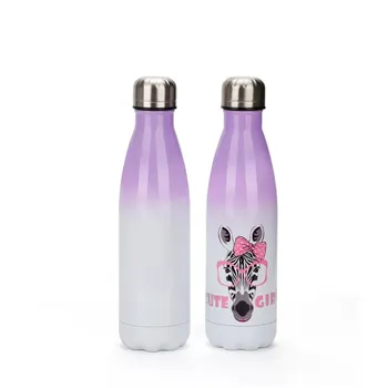 Botella Lechera Doble Pared Degradado de Colores · 500 ml