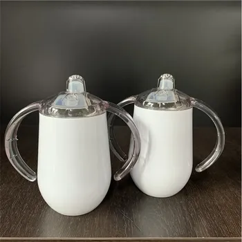 Vaso de Acero Inoxidable 300 ml Doble Pared Tipo Huevo – Blanco