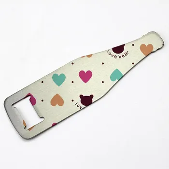 Topjlh Llavero metal abridor forma botella