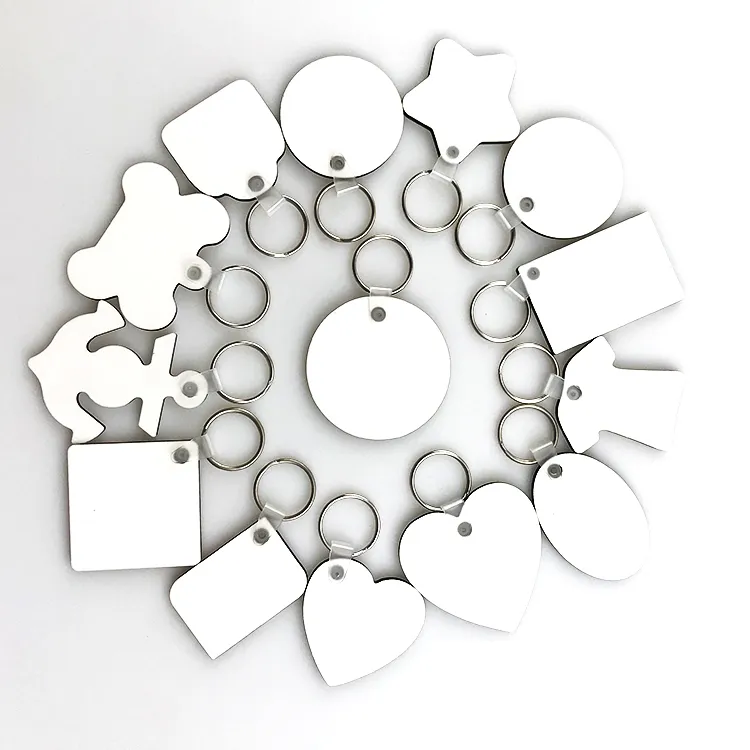 Llavero MDF Sublimable - Forma Corazon