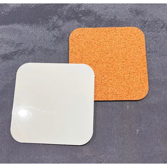 Posavasos Cuadrado de Corcho + MDF Sublimable (10×10 cm)