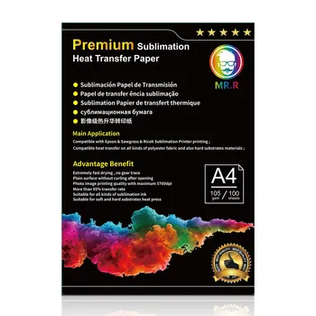 Papel de Sublimación A4 105g - 100 Hojas