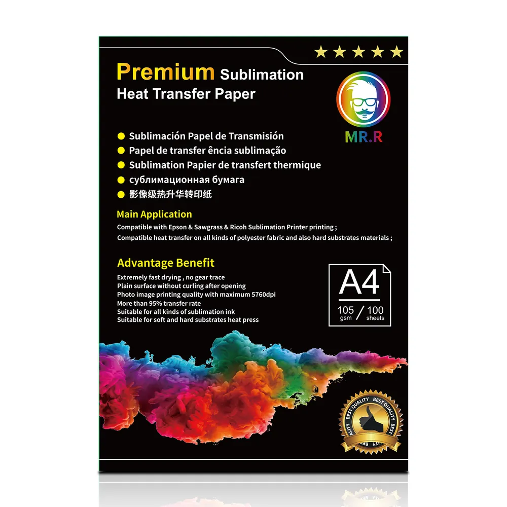 Papel de Sublimación A4 105g - 100 Hojas
