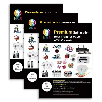 Papel de Sublimación A3 105g - 100 Hojas