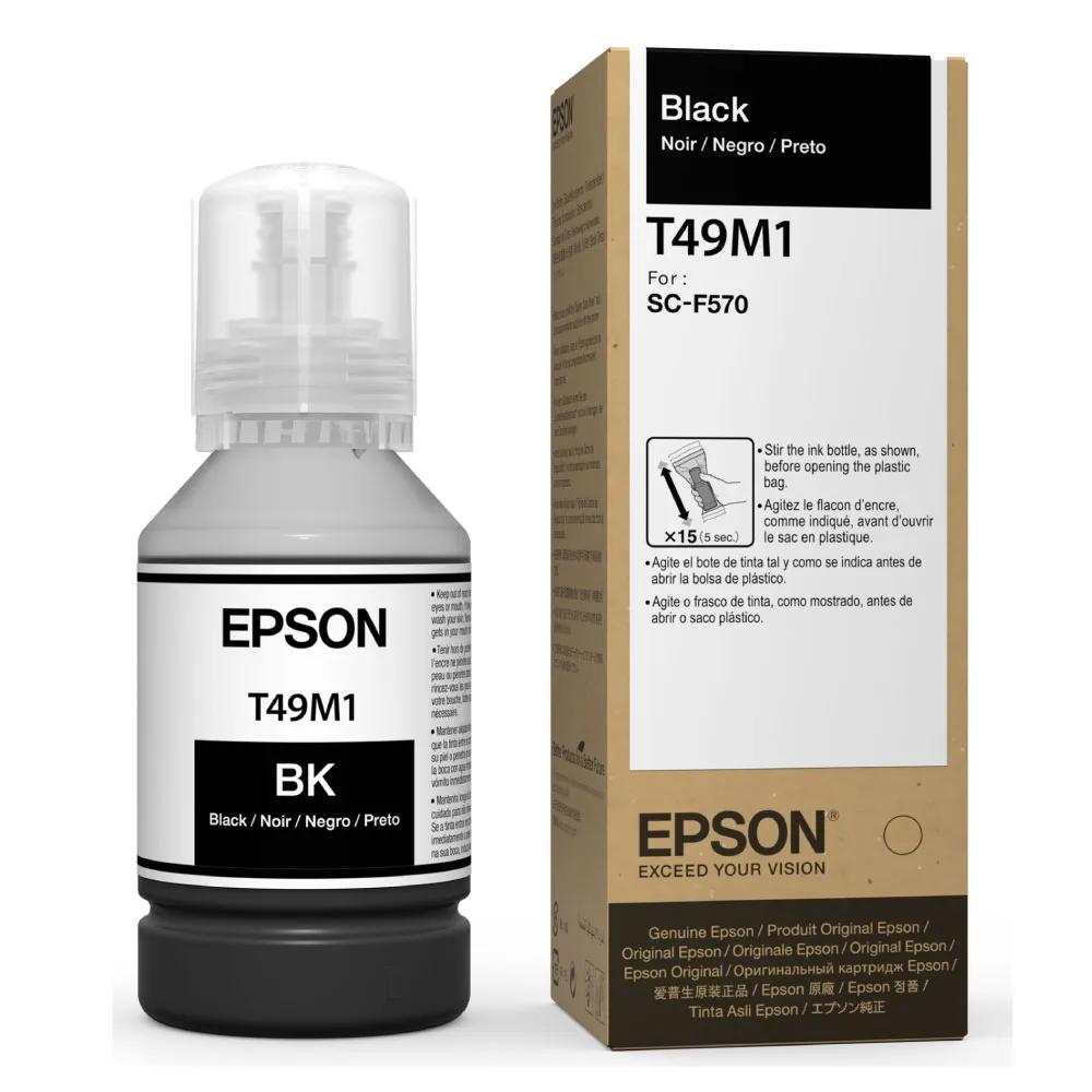 Epson Tinta de sublimación T49H negro · 140ml