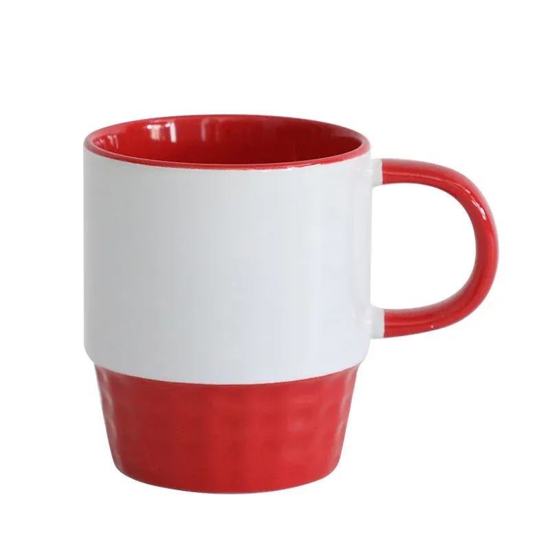 Taza Apilable Roja 11 oz para Sublimación – DocePrint