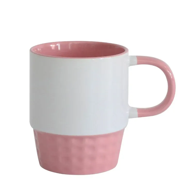 Taza Apilable Rosada 11 oz para Sublimación – DocePrint