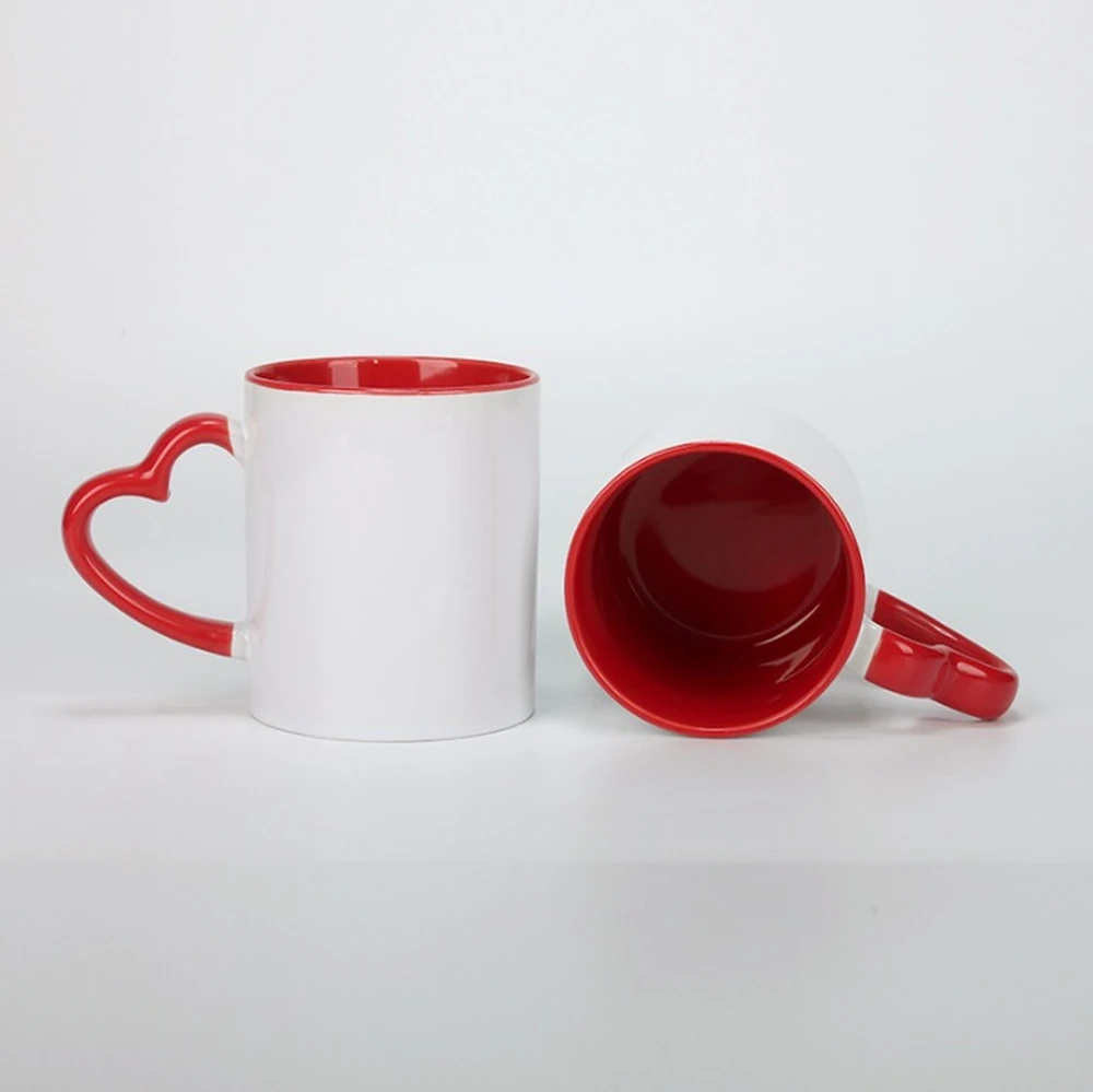 Taza con Asa de Corazón Roja 11 oz – DocePrint
