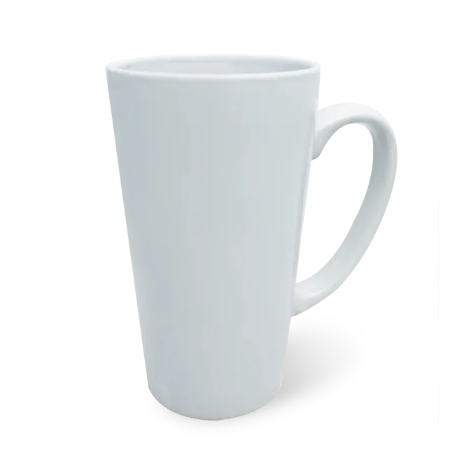 Doceperu Taza blanca cónica · 17oz