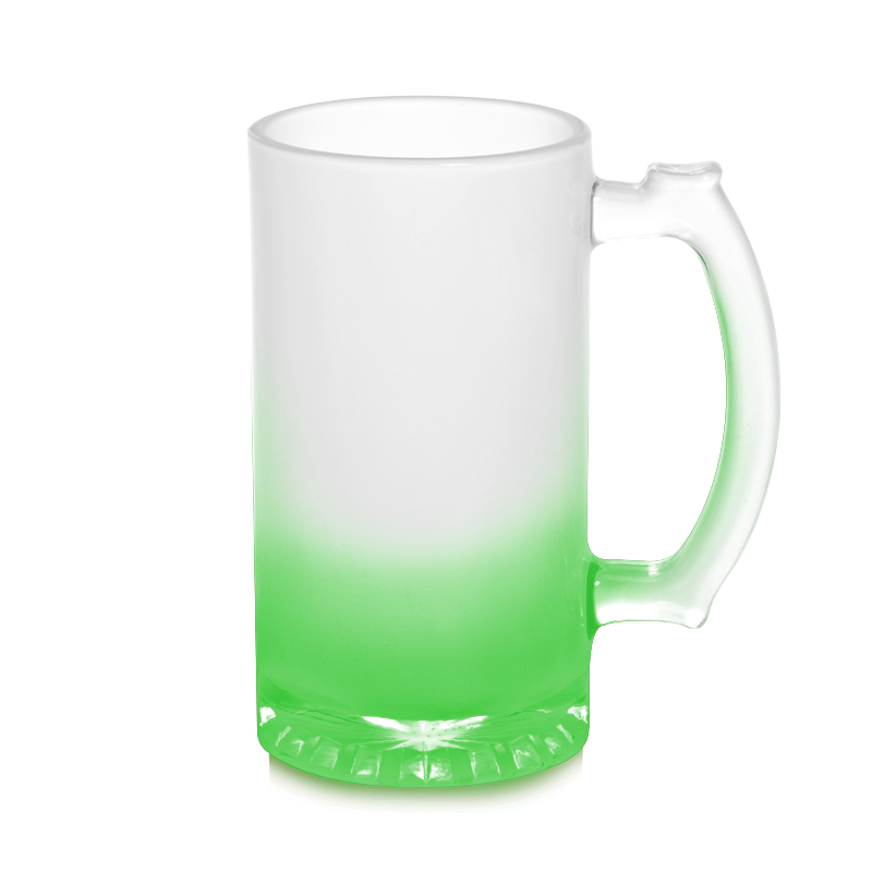 Chopp de Vidrio Pavonado 16 oz – Interior Verde