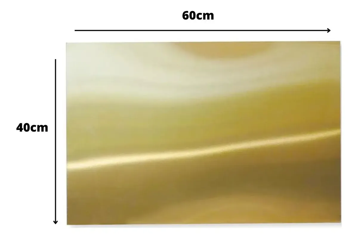 Lámina de Aluminio para Sublimación 40×60 cm | Color Dorado