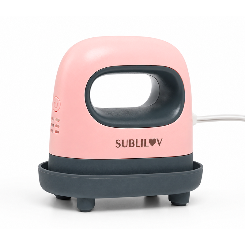 Mini Prensa Térmica SubliLov MiniPress (6.1 x 10.6 cm) – Estampado Portátil para Sublimación, DTF y Vinil Textil